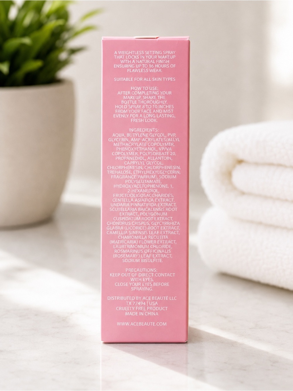 ACE BEAUTÉ Set Lock Setting Spray New - Picture 2 of 2
